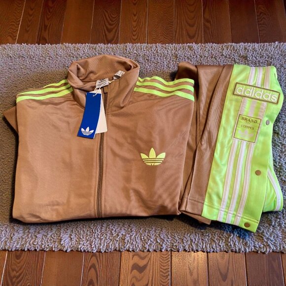 NWT 2 PC FIREBIRD TRACKJACKET AND PANTS ADIDAS ORIGINAL MATCHING SET L XL outfit - Picture 5 of 8